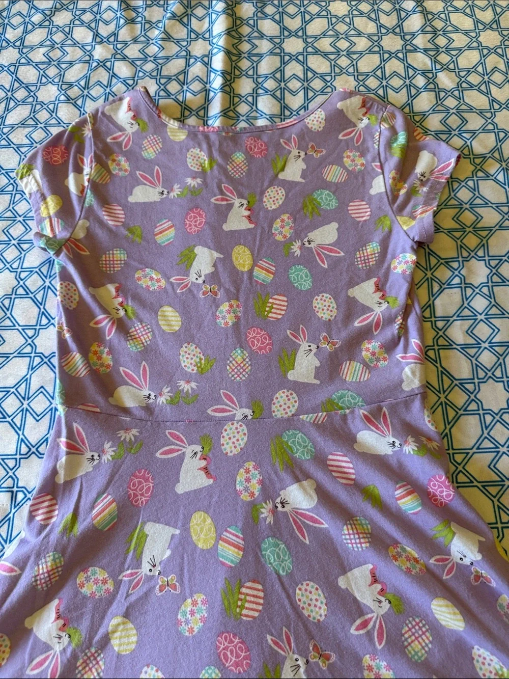The Children’s Place Lavender Easter Bunny & Egg Spring Dress - Picture 8 of 11